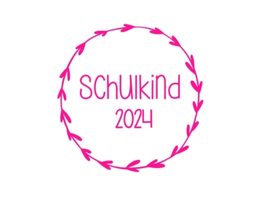 Schulkind 2024 Bügelbild